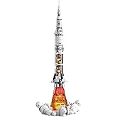 SEMKY Space Series Rocket MOC Building Blocks Set,(1201Pieces) Rocket Model Gifts for Kid and Space Fans