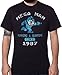 Men's Mega Man Running and Gunning Since 1987 Vintage T-Shirt Black XL