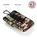 USA Gear Sunglasses and Eyeglasses Case - Clip On Sunglasses Case Fits Designer Glasses & Shades - Camo Green