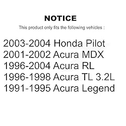 Front Wheel Bearing Pair For Honda Pilot Acura MDX