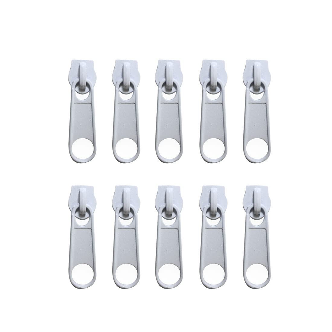 JYC CREATIVE 5# Nylon Zipper Slider, Metal, 75pcs/tube, 15 Colors (5#101)