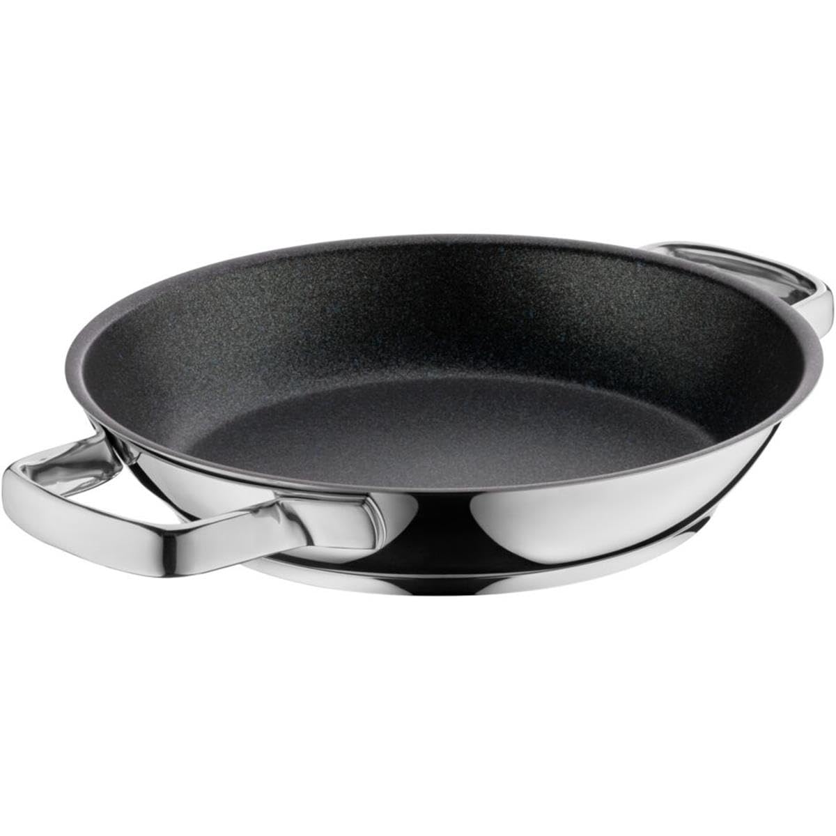 WMF Cromargan 24 cm Serving Pan, Induction Stainless Steel, Oven-Proof, 4.0 liters, Stainless Steel Handle, 1.08 kg, Germany (0775344021)