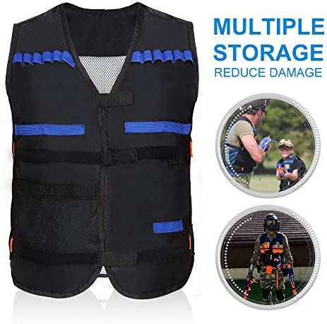 Yuyesi Tactical Vest Adjustable EVA Nerf Gun N-strike Elite Series (Black)