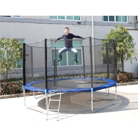 XXL Trampolin 4m Gartentrampolin Netz Leiter