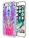 iPhone 7 Case Elephant,iPhone 8 Case,Ecute Soft Slim Flexible Clear Rubber Side + Style Hard Back Case Compatible with Apple iPhone 7 4.7