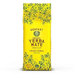 Guayaki Traditional Mate, Traditional Organic Loose Yerba Mate, 16 Ounce Package (885914397084)