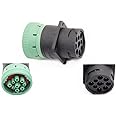 YPP Green J1939 type2 to Black J1939 type1 Adapter 9pin