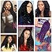 RECOOL 10A Wet and Wavy Human Hair Bundles with Closure Virgin Brazilian Hair Water Wave Hair Bundles with Closure Natural Color Real Good Quality Hair(14 16 18+12)