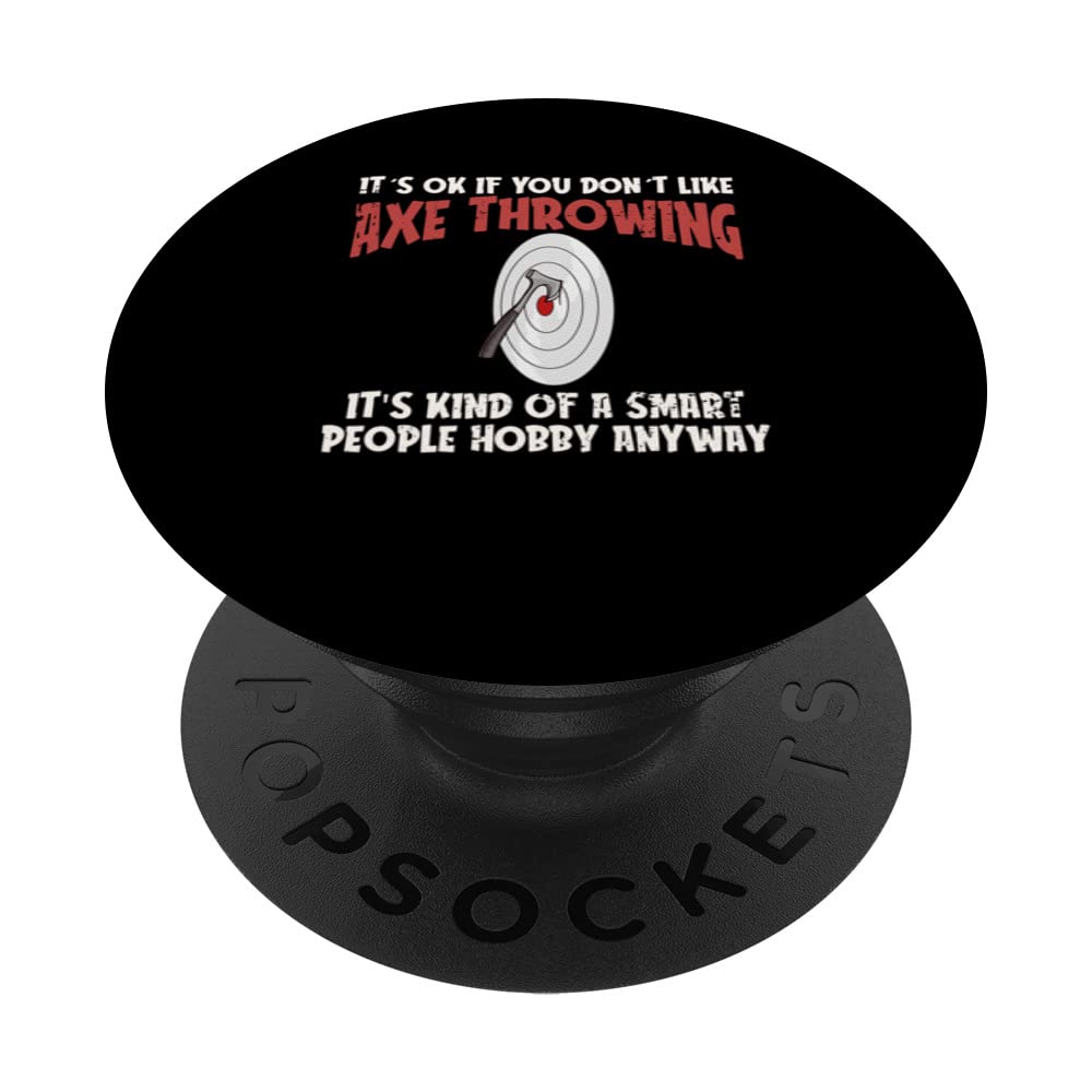 Axe Throwing Target Game Board Funny Throwet Hatchet PopSockets Swappable PopGrip