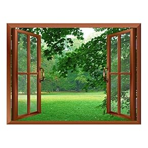 Park in Autumn Removable Wall Sticker/Wall Mural - 24"x32"