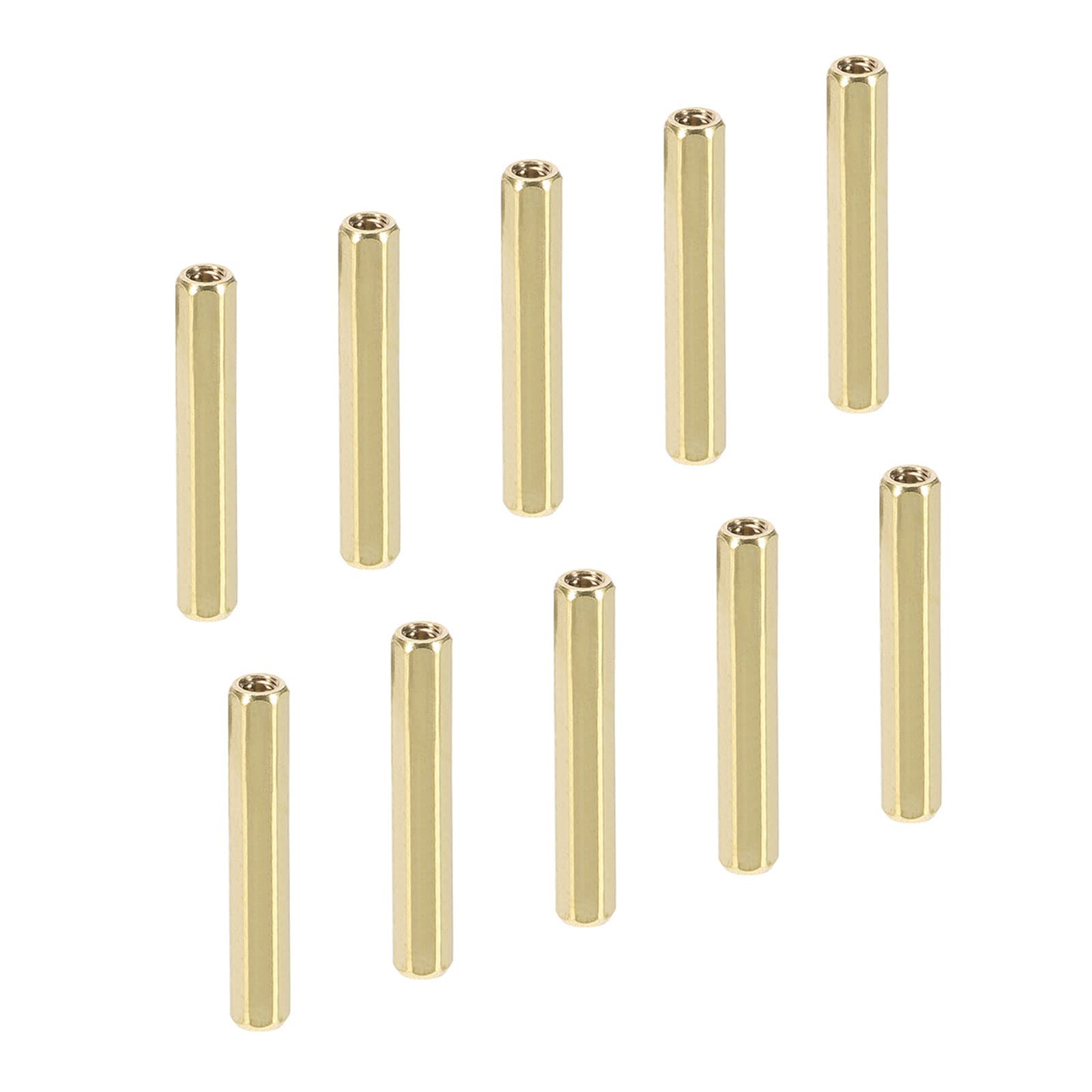 YOKIVE 30 Pcs M2 Spacers, Brass Hex PCB Standoffs Nuts, Keep Height Consistent, Great for Motherboard, Circuit Board, Electronics (Gold Tone, 25mm)