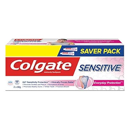 Colgate Sensitive Everyday Protection Anticavity Toothpaste-160gm (Twin Pack)