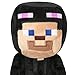 JINX Minecraft Happy Explorer Steve in Enderman Costume Plush Stuffed Toy, Black/Purple, 7