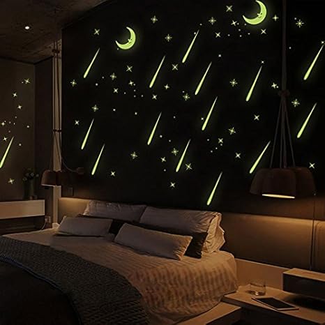 Buy Generic Fluorescent Sky Stars Moon Wall Window Ceiling Sticker