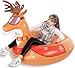 Jasonwell Snow Tube 47 Inch Inflatable Snow Sled Toboggan Snow Toys for Kids and Adults Heavy Duty Inflatable Snow Tube Winter Outdoor Toys for Kids and Adults