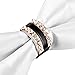 WEBO Bow Tie Rhinestone embellishment Adjustable Bowties(White)