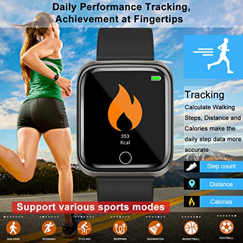 Fitness Tracker,Activity Tracker Smart Watch with Heart Rate Monitor