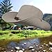 OMECHY Waterproof Outdoor Bucket Hat Summer UV Protection Sun Cap Boonie Fishing Camouflage Hat,Khaki