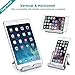 Aibocn Upgraded Multi-Angle Aluminum Stand for Tablets Smartphones and E-readers Compatible With Apple iPhone iPad Air iPod Samsung Galaxy / Tab HTC Google Nexus LG OnePlus and More, Silver