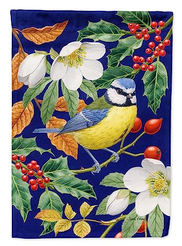 Caroline's Treasures ASA2068GF Eurasian Blue Tit Garden Flag Mailbox Flag Decor…