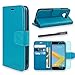 HTC 10 / HTC One M10 Case, INNOVAA Premium Leather Wallet Case with STAND Flip Cover W/ Free Screen Protector & Touch Screen Stylus Pen - Teal
