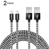 SOWTECH Lightning Cable 2 Pack 3.3ft/1M Nylon Braided Durable USB Sync and Charging Cords for Apple iPhone 7/7 plus/6s/6/5s/5/SE iPad Pro iPad Air and iPad Mini