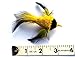 Kat Fly Cat Wand Refill Teaser Toy - Interactive Cat Wand Toy Attachment with Real Feathers - Bird (Yellow)
