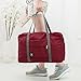 Travel Bag with High Capacity Foldable Storage Duffle Bag for Men Women (Red)