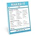 Knock Knock Nailed It Nifty Note, Checklist Memo Pad, 4 x 5.25-inches