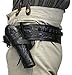 Historical Emporium Standard Right Hand Western Cross Draw Holster Tooled Leather, Wild West Single Action Revolver Gun Holster