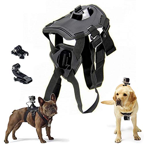 Ownest Adjustable Pets Dog Fetch Harness Chest Back Strap,Dog Belt Mount Video Camera Body Strap Fetch Accessories for GoPro Hero 6/5 /5 Session /4 Session /4/3+ /3/2 /1