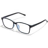 IGnaef Natural Crystal Stone Lenses Reading Glasses with Clear Real Glass Lenses Blue Light Blocking & UV Protection IF5189