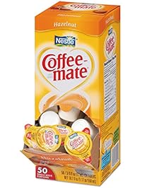 Coffee-mate 35180BX Hazelnut Creamer, 0.375oz (Box of 50)