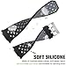 SKYLET for Fitbit Ionic Bands, 3 Pack Soft Breathable Accessories Wristbands for Fitbit Ionic Bracelet with Buckle (No Tracker)[3PC: Black-Gray&Black-Red&Black-Green]