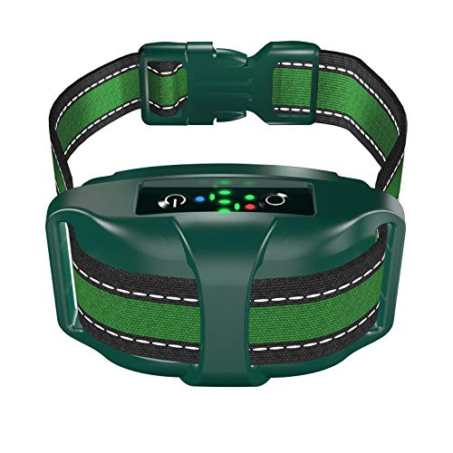 TBI Pro No Shock Humane Bark Collar V7 for Small and Medium Dogs – Rechargeable Upgraded Chipset – Anti-Barking Collar to Stop Barking – No-Shock Waterproof – Safe Pet Control