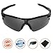 J+S Active PLUS Cycling Outdoor Sports Athlete's Sunglasses, 100% UV protection (Black Frame / Black Lens)