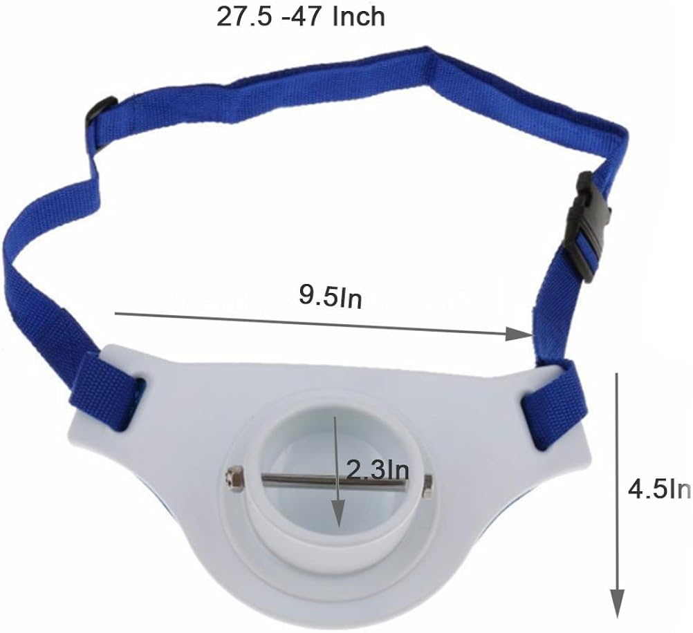 ASOCEA Fishing Fighting Waist Belt 2.3 Inch Inner Dia Offshore Tackle Boat Fishing Rod Holder: Clothing