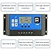 PWM 40A Solar Charge Controller,Intelligent USB Port Display 12V/24V Auto Charge Regulator