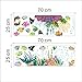 Under The Sea Decals The Deep Blue Sea Fishes Decorative Peel Vinyl Wall Stickers Wall Decals Removable Decors for Bedrooms Kids Rooms Baby Nursery Boys and Girls Bedroom