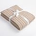 NTBAY 100% Pure Cotton Cable Knit Throw Blanket, Super Soft Warm 51x67 Knitted Throw Blanket for Couch, Sofa, Chair, Bed - Extra Cozy, Machine Washable, Comfortable Home Decor, Khaki