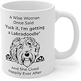 Lovesout Funny Labradoodle Gifts For Women Labradoodles Lovers Coffee Mug For Dog Mom Gift Mother's Day 2026 Christmas Fun Cup Quotes Wise Woman Once Said White 11oz