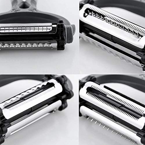 melysUS 3 in 1 Grater, Peeler, Slicer, Rotary Fruit Vegetable Carrot Potato Peeler Cutter Slicer(1PC, Color Random)