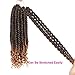 12 Inches 6 Packs Senegalese Spring Twist Hair with Curly Ends Short Ombre Crochet Hair Bounce Synthetic Crochet Braids Hair(T1B-27#)