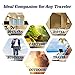 OIMIMY Mens Toiletry Bag Dopp Kit Travel Bathroom Bag Shaving Shower Cosmetic Organizer Gray