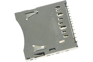 Replacement Card Slot Socket SD Card Socket for Nintendo 3DS 2DS, PCB Mount SD Card Slot for 3DS 2DS Accessories Repair Parts