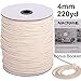 NOANTA Macrame Cord 4mm x 220Yards, Natural Cotton Macrame Rope Cotton Cord, Perfect Macrame Supplies for Wall Hanging, Plant Hangers, Crafts, Knitting, Decorative Projects