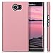 kwmobile Case Compatible with BlackBerry Priv - Hard Plastic Anti Slip Grip Shockproof Phone Cover - Rose Gold Matte