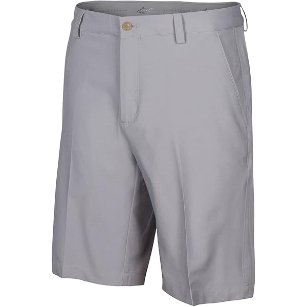 Short de voyage classique Greg Norman Ultimate plat devant kaki sable Short de voyage classique Greg Norman Ultimate plat devant kaki sable