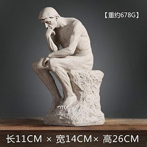 WDDqzf Ornaments Statues Decorations Figurine Sculpture The Thinker Creative Craft Home Decor Simple Figurines Tellurion Desk Cabinet And Office Decor Vintage Typewriter Resin Horse,Shayan