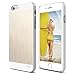 iPhone 6S Case, elago® [Outift Matrix][White/Champagne Gold] - [Premium Hybrid Construction][Brushed Aluminum][Spark Design Award] - for iPhone 6/6S